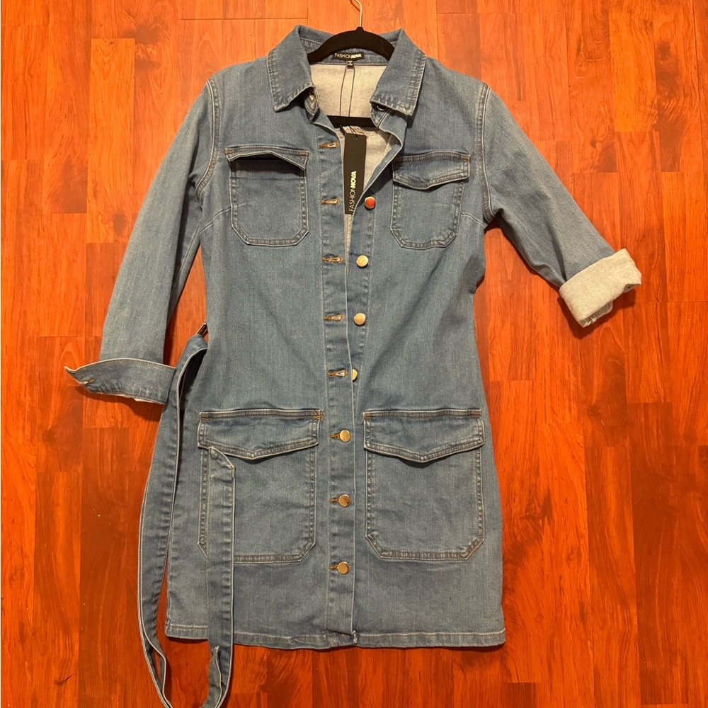 Denim Button-Up Jacket